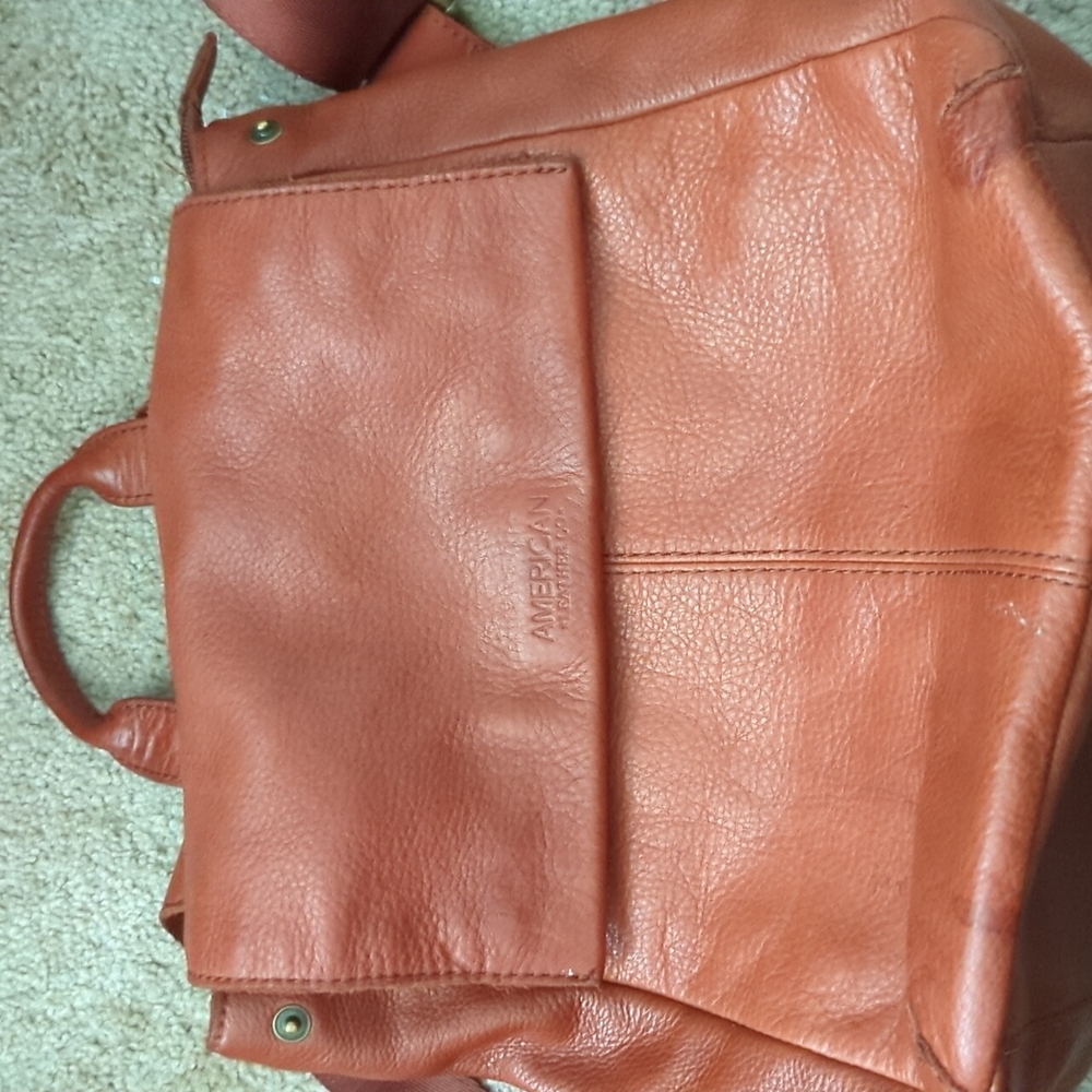 American leather backpack. Please see spot on bottom